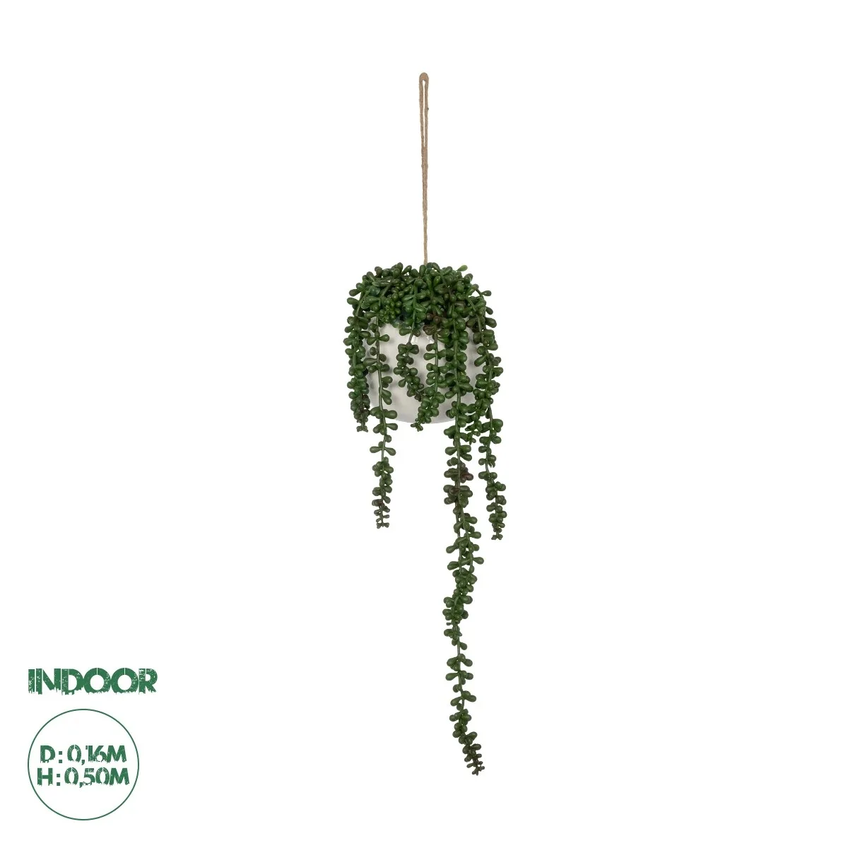 Φωτογραφία προϊόντος: GloboStar® Artificial Garden HANGING LOVER'S TEARS 20628 - Τεχνητό Κρεμαστό Διακοσμητικό Φυτό Lover's Tears Μ16 x Π16 x Y50cm