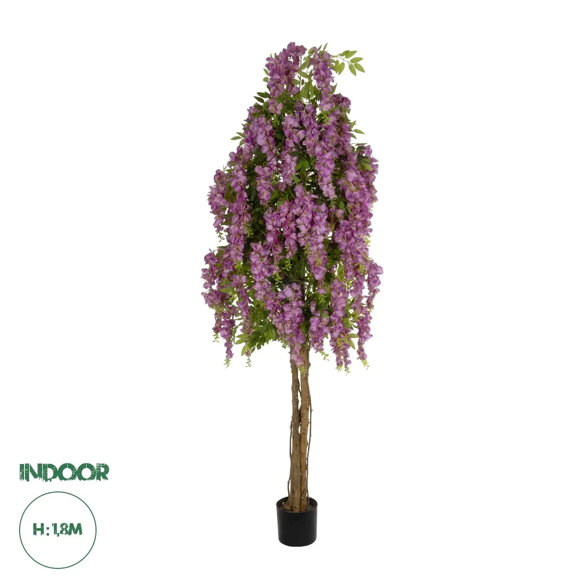 Φωτογραφία προϊόντος: GloboStar® Artificial Garden WISTERIA PINK 20681 Τεχνητό Διακοσμητικό Δέντρο Ροζ Βιστερία Μ60 x Π60 x Υ180cm