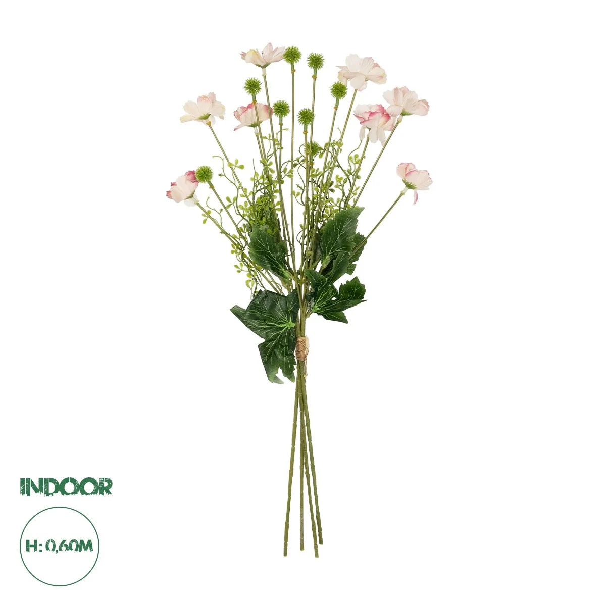 Φωτογραφία προϊόντος: GloboStar® Artificial Garden PINK CANAION FLOWER BOUQUET 21327 Τεχνητό Διακοσμητικό Μπουκέτο Ροζ Κάννα Y60cm