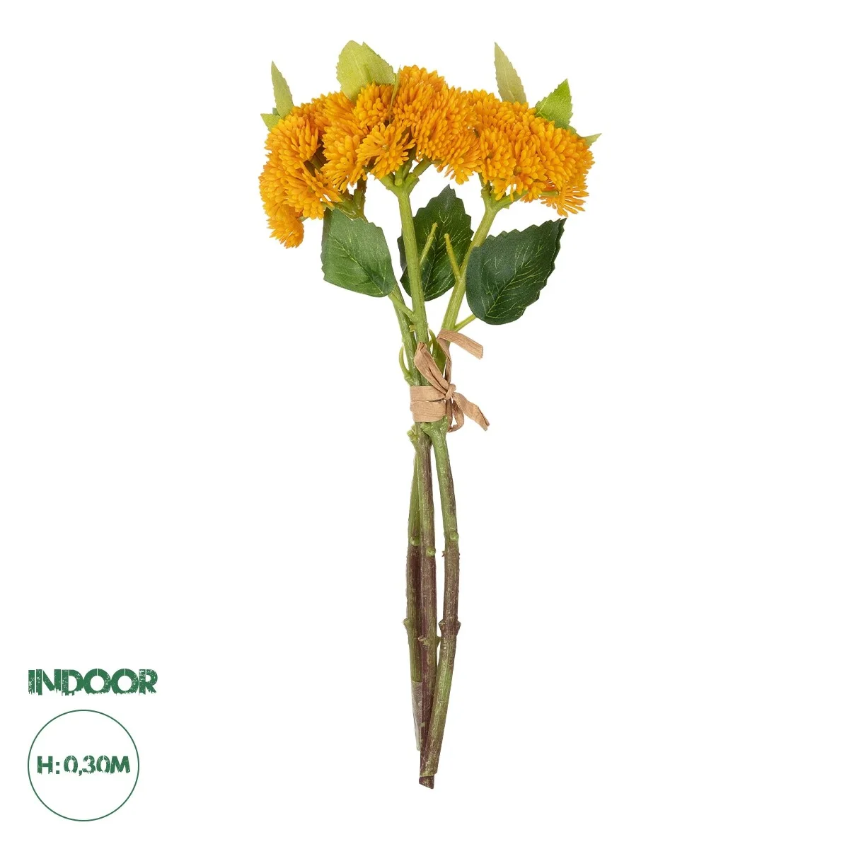 Φωτογραφία προϊόντος: GloboStar® Artificial Garden ORANGE SEDUM BOUQUET 21346 Τεχνητό Διακοσμητικό Μπουκέτο Πορτοκαλί Σέδο Y30cm