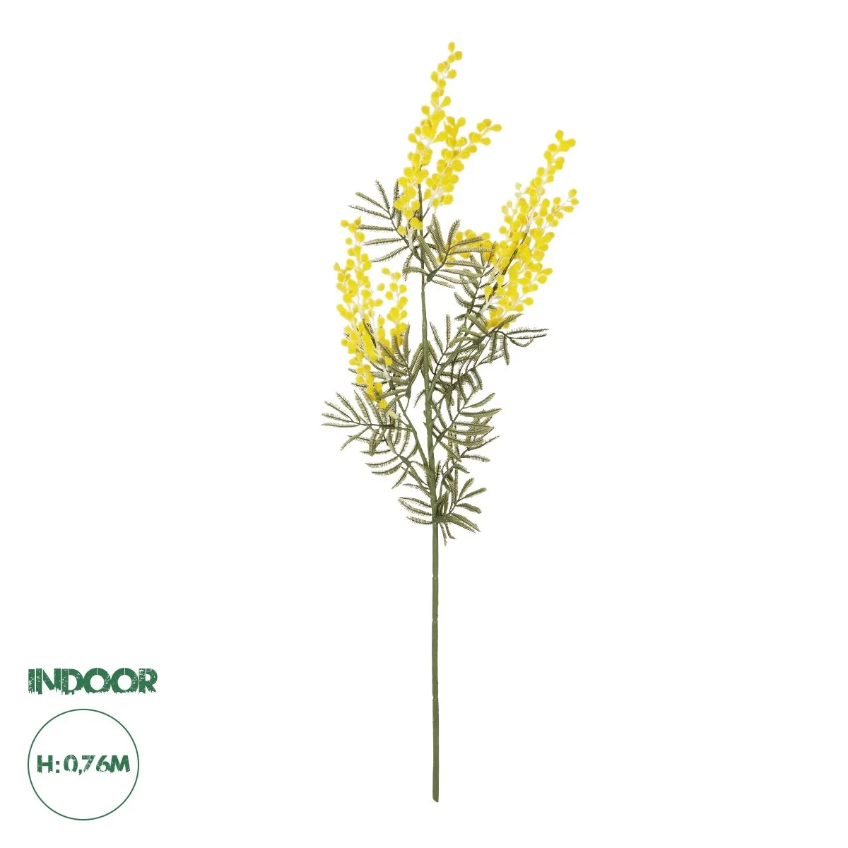 Φωτογραφία προϊόντος: GloboStar® Artificial Garden YELLOW MIMOSA FRUIT BRANCH 21451 Τεχνητό Διακοσμητικό Κλαδί Κίτρινη Μιμόζα Y76cm