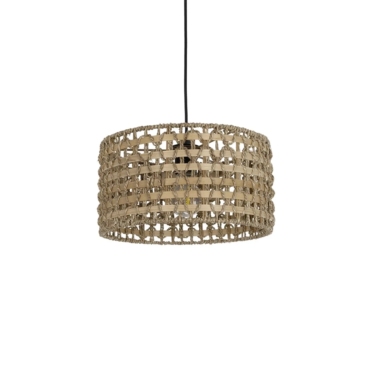 Φωτογραφία προϊόντος: GLOBOSTAR® POMEGRANDE 204-0158 Boho Κρεμαστό Φωτιστικό Οροφής με Ντουί 1 x E27 AC 220-240V IP20 - Μπεζ & Καφέ - Μ30 x Π30 x Υ18cm