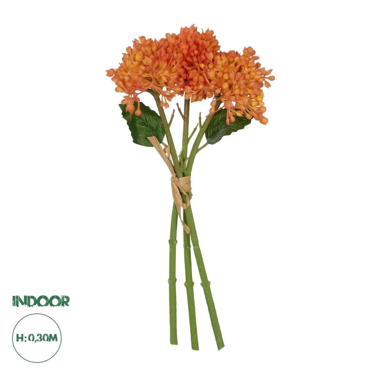 Φωτογραφία προϊόντος: GloboStar® Artificial Garden ORANGE HYACINTH BOUQUET 21357 Τεχνητό Διακοσμητικό Μπουκέτο Πορτοκαλί Υάκυνθος Y30cm