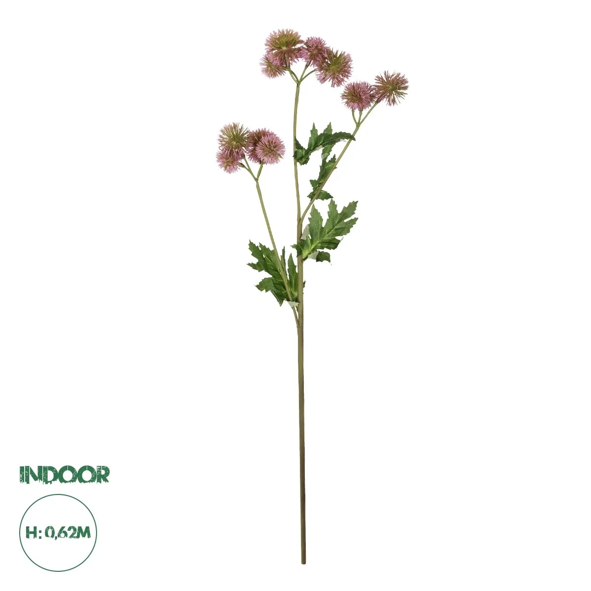 Φωτογραφία προϊόντος: GloboStar® Artificial Garden PURPLE DANDELION BOUQET 21364 Τεχνητό Διακοσμητικό Ταραξάκο Μπουκέτο Y62cm