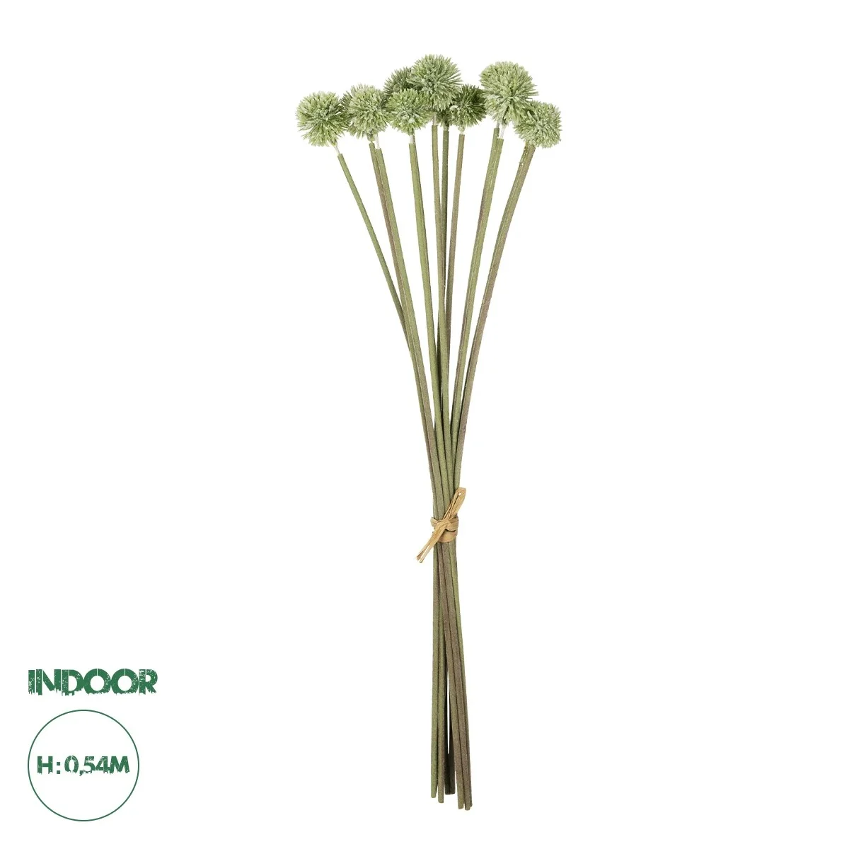 Φωτογραφία προϊόντος: GloboStar® Artificial Garden PALE GREEN DANDELION BOUQET 21362 Τεχνητό Διακοσμητικό Ταραξάκο Μπουκέτο Y54cm