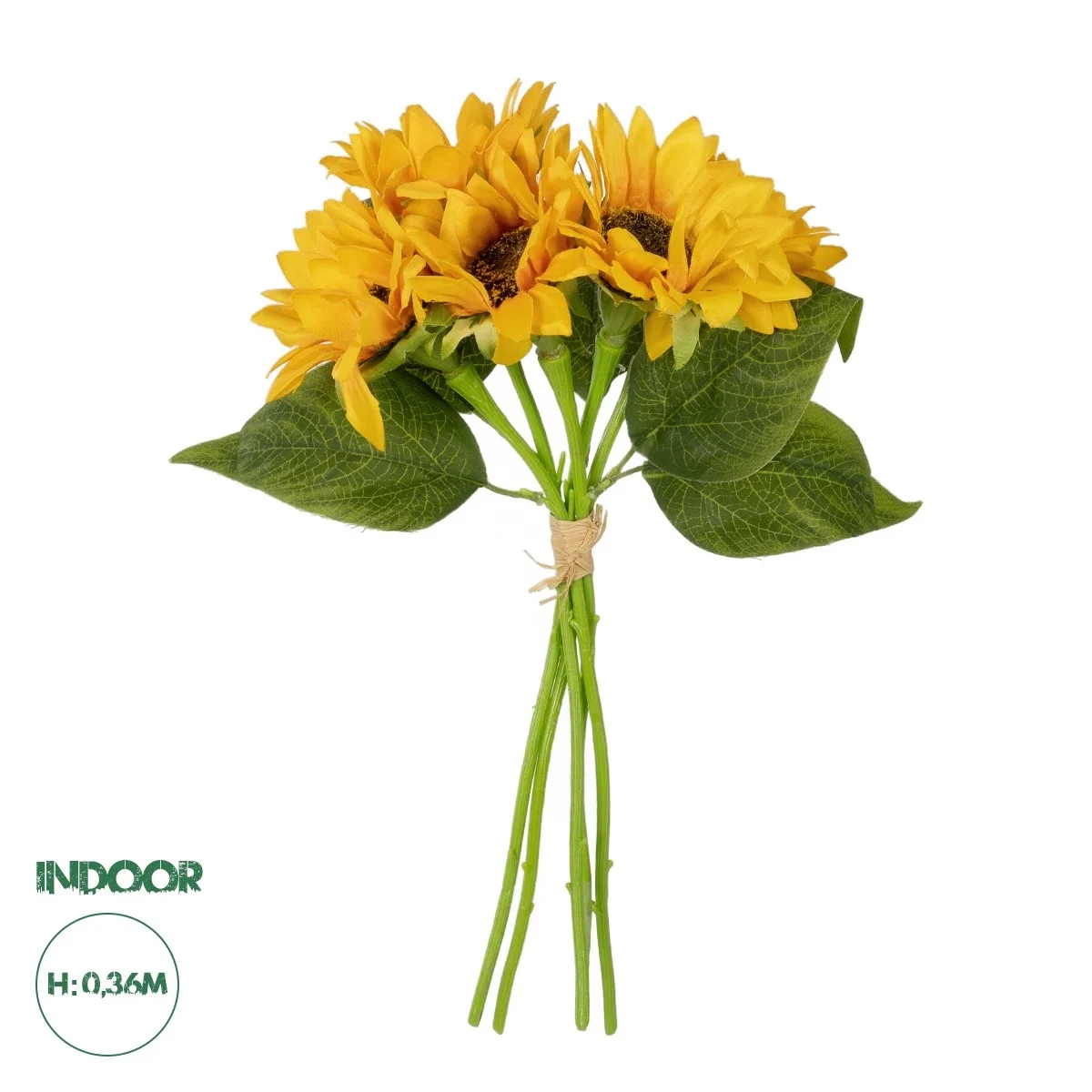 Φωτογραφία προϊόντος: GloboStar® Artificial Garden YELLOW SUNFLOWER BRANCH 21385 Τεχνητό Διακοσμητικό Μπουκέτο Ηλιοτρόπιο Κίτρινο Y36cm