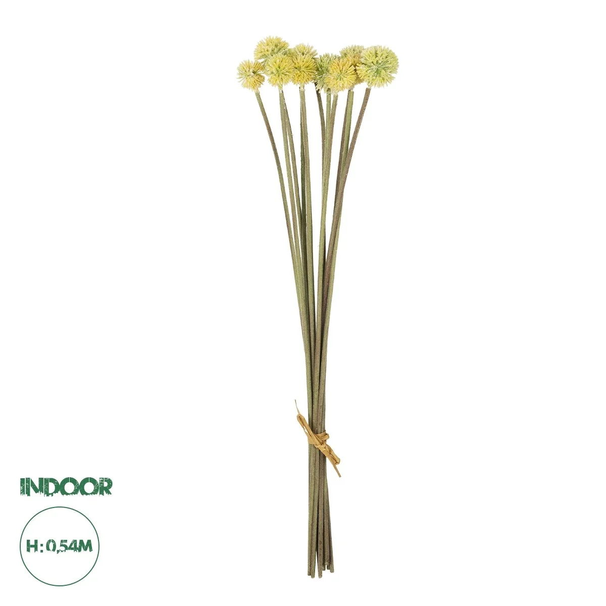 Φωτογραφία προϊόντος: GloboStar® Artificial Garden PALE YELLOW DANDELION BOUQET 21363 Τεχνητό Διακοσμητικό Ταραξάκο Μπουκέτο Y54cm