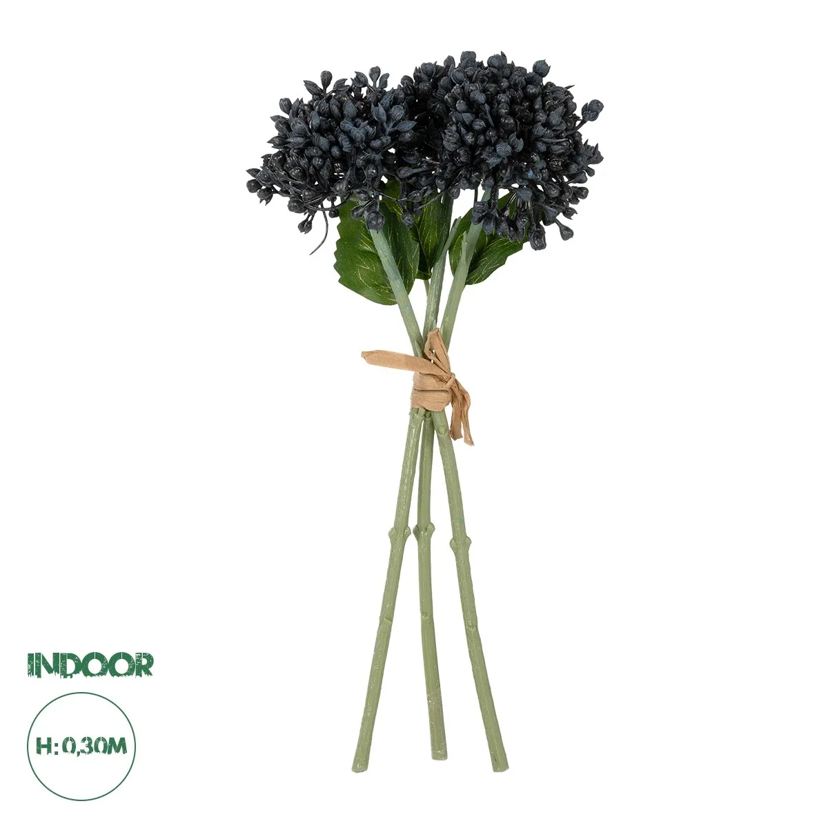 Φωτογραφία προϊόντος: GloboStar® Artificial Garden BLACK HYACINTH BOUQUET 21356 Τεχνητό Διακοσμητικό Μπουκέτο Μαύρο Υάκυνθος Y30cm