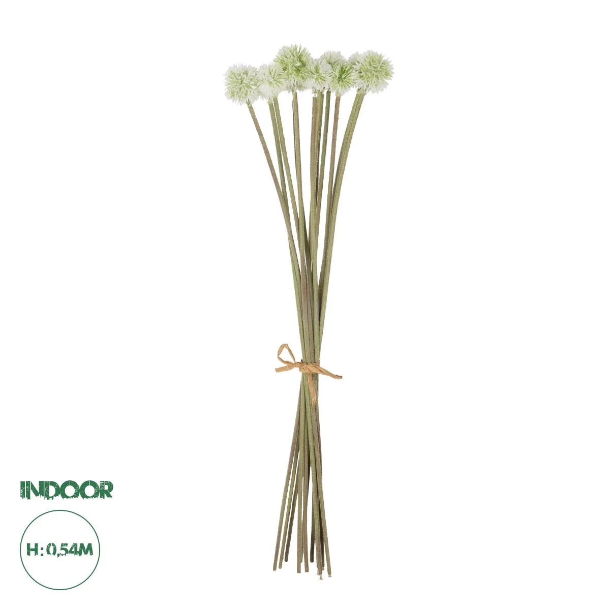 Φωτογραφία προϊόντος: GloboStar® Artificial Garden WHITE DANDELION BOUQET 21358 Τεχνητό Διακοσμητικό Ταραξάκο Μπουκέτο Y54cm