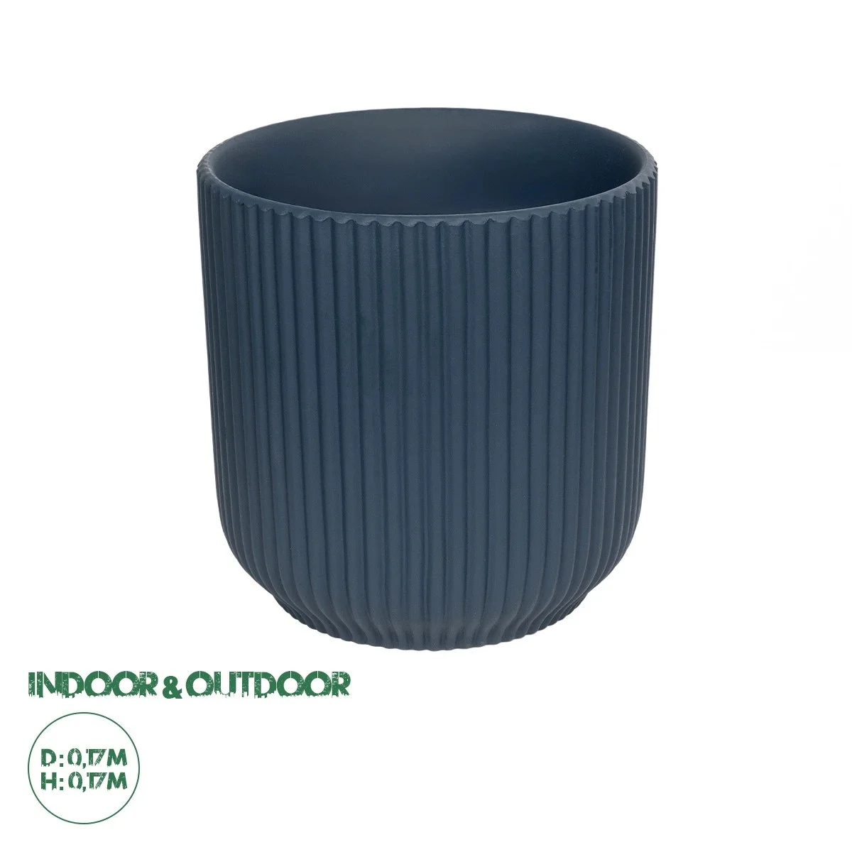 Φωτογραφία προϊόντος: GloboStar® Artificial Garden ULUWATU 20520 Διακοσμητική Κεραμική Γλάστρα Μπλέ Π17 x M17 x Υ17