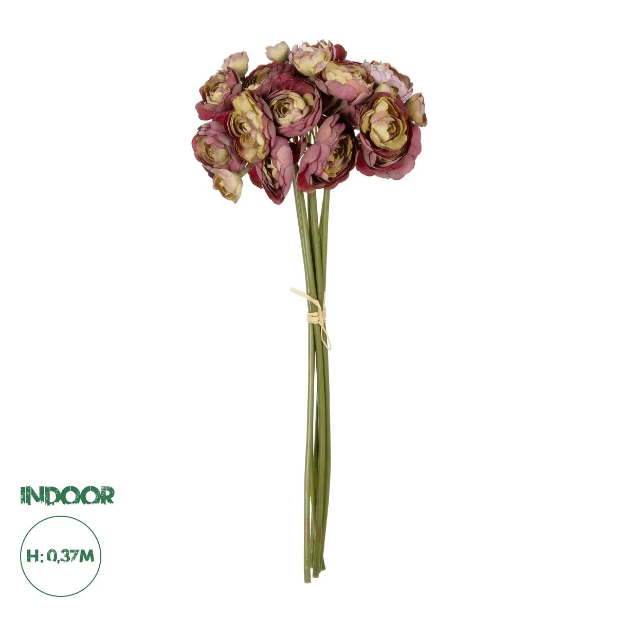 Φωτογραφία προϊόντος: GloboStar® Artificial Garden PINK CAMELIA BOUQUET 21299 Τεχνητό Διακοσμητικό Μπουκέτο Ρόζ Καμέλια Y37cm