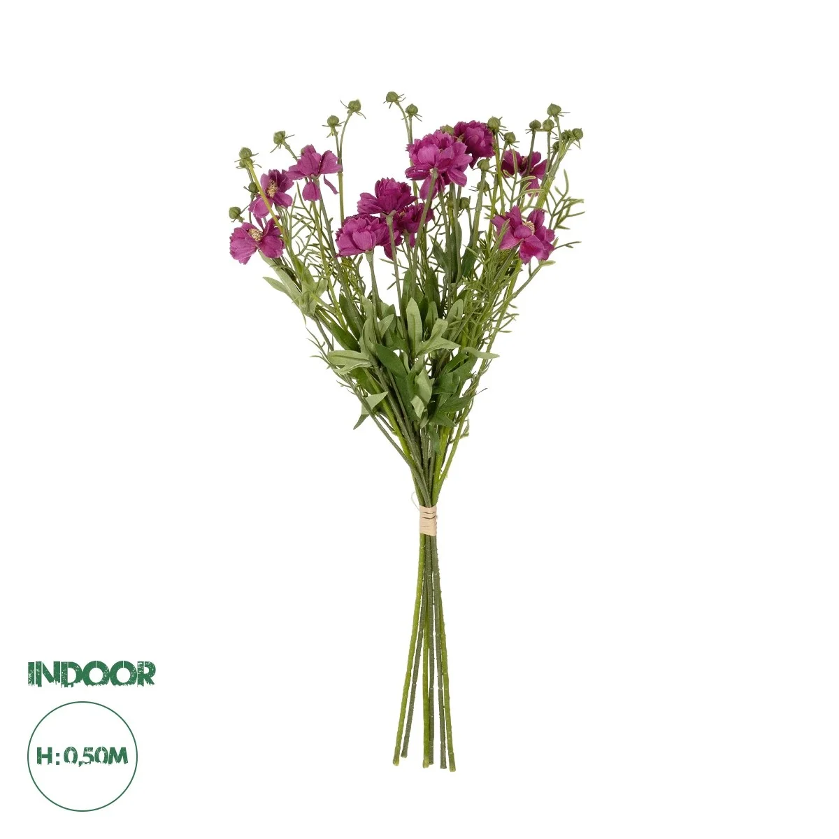 Φωτογραφία προϊόντος: GloboStar® Artificial Garden PURPLE CHRYSANTHEMUM BOUQUET 21329 Τεχνητό Διακοσμητικό Μπουκέτο Μωβ Χρυσάνθεμο Y50cm