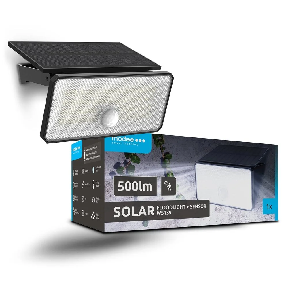 Φωτογραφία προϊόντος: OEM Modee Lighting Ηλιακός Προβολέας LED WS139 με Αισθητήρα 500lm-ML-WS139