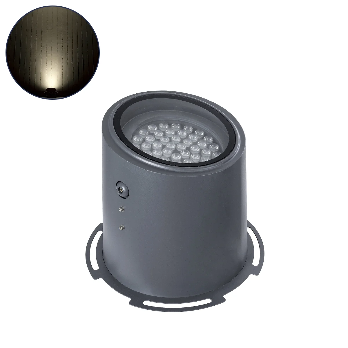 Φωτογραφία προϊόντος: GloboStar® FLOOD-MILO 90741 Κινούμενος Προβολέας - Σποτ Φωτισμού Wall Washer για Φωτισμό Κτιρίων LED 48W 4560lm 10° AC 220-240V Αδιάβροχο IP67 Φ26 x Υ30cm Φυσικό Λευκό 4500K - Γκρι