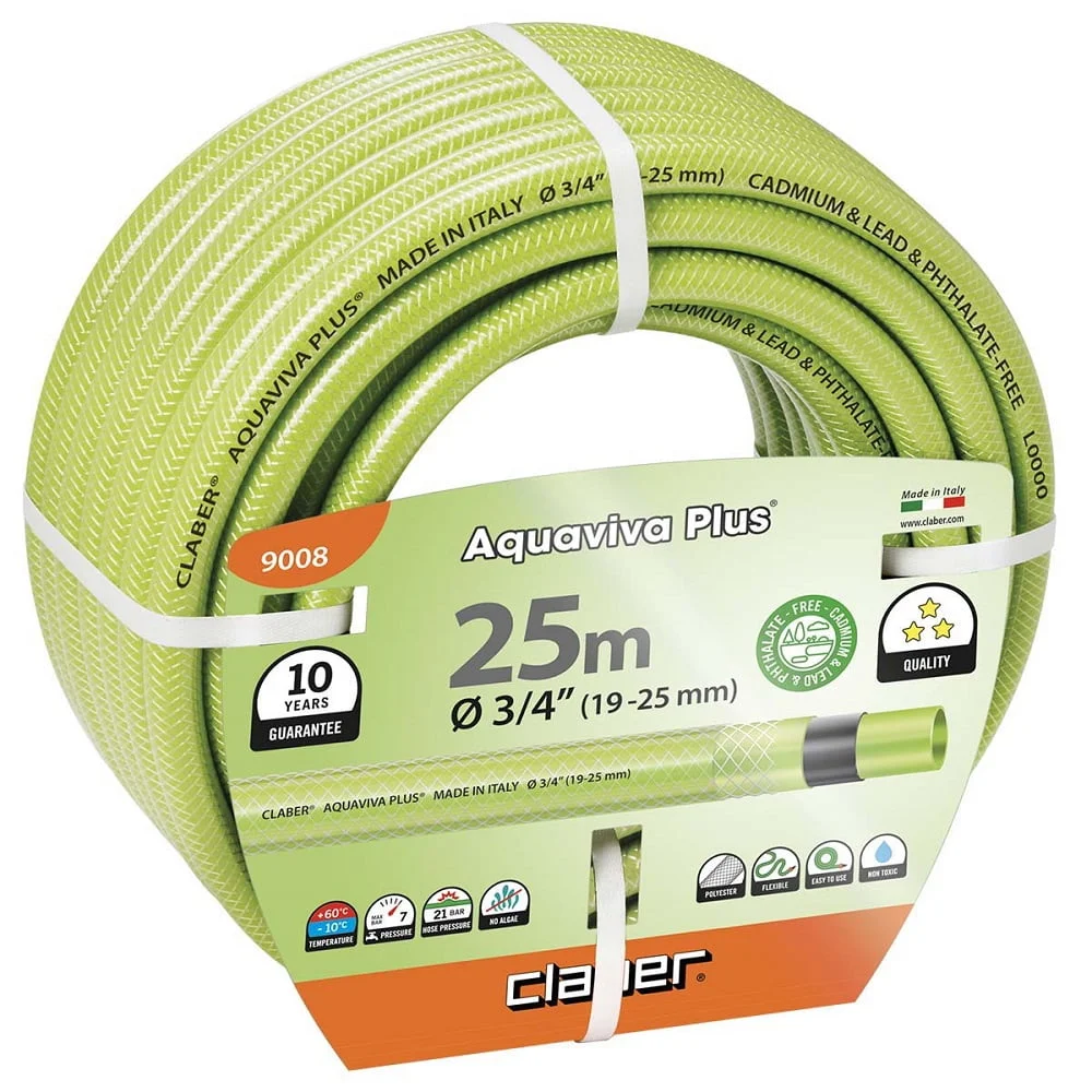 Φωτογραφία προϊόντος: ΛΑΣΤΙΧΟ Ø 3/4 25Μ AQUAVIVA PLUS 9008 CLABER