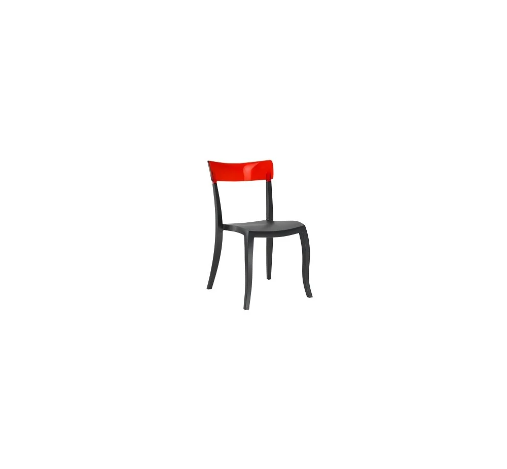 Φωτογραφία προϊόντος: Papatya Hera-S καρέκλα 29 - Red transparent 49x55x84(47)cm