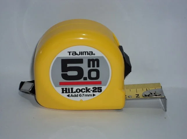 Φωτογραφία προϊόντος: MΕΤΡΟ 5m 25mm ΚΙΤΡΙΝΟ HI-LOCK 25 TAJIMA