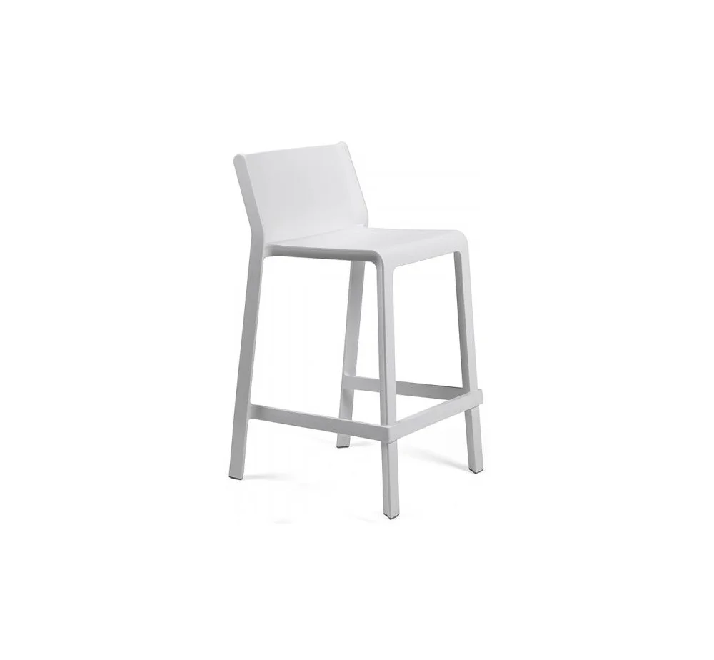 Φωτογραφία προϊόντος: Nardi Trill Stool Mini BIANCO 40353.00.000 σκαμπό bar 47,5x50,5xH85,5(65)cm