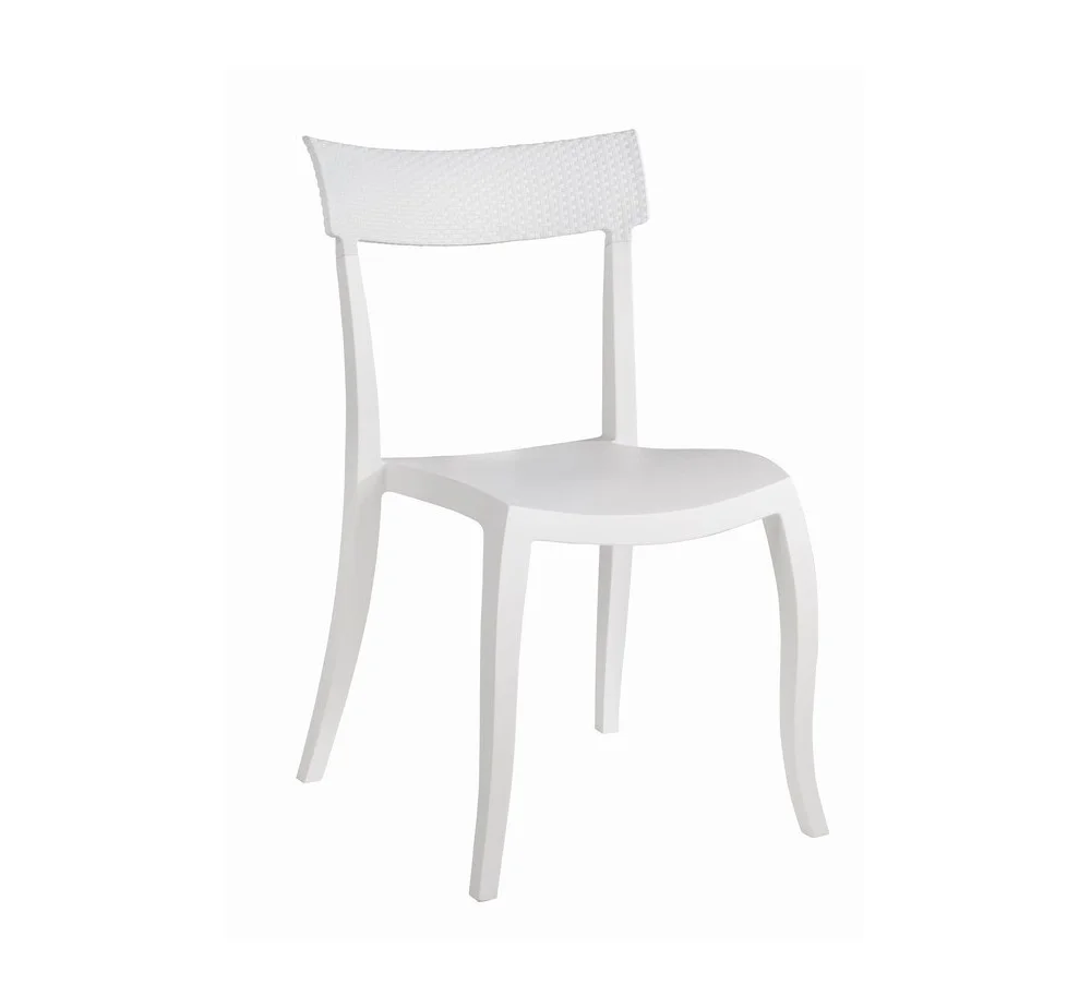 Φωτογραφία προϊόντος: Papatya Hera-SP Rattan καρέκλα 01 -White 49x55x84(47)cm