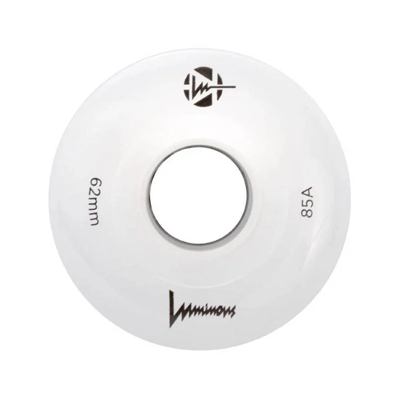 Φωτογραφία προϊόντος: LUMINOUS WHEELS LUMINOUS Ροδάκια Led Quads White Slim Hub 62χιλ./85A - Λευκό