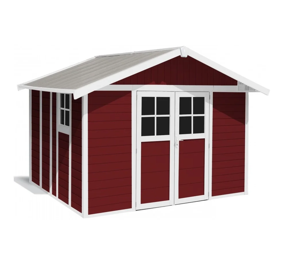 Φωτογραφία προϊόντος: Grosfillex France Deco Garden Home 11m² 22911139 - ΛΕΥΚΟ - ΓΚΡΙ - ΜΠΛΕ Εξωτερική διάσταση: 3,15x3,555xH2,50m