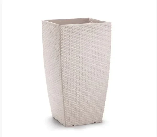 Φωτογραφία προϊόντος: PLASTONA Caspo Γλάστρα Natura 36 Ø36 X 66 cm/65 lt ΛΕΥΚΟ