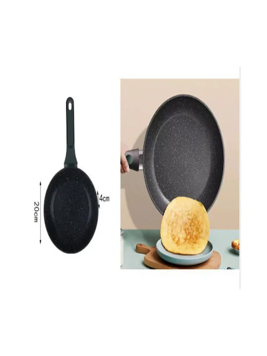 Φωτογραφία προϊόντος: OEM FRYING PAN 20*4.0CM BLACK SDS-20920-TS SZ