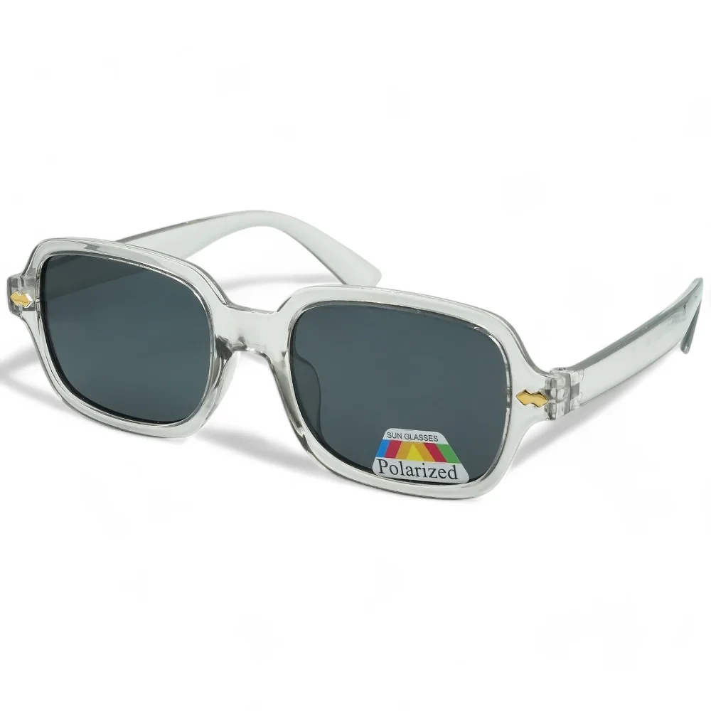 Φωτογραφία προϊόντος: OPTOSQUAD Unisex Γυαλιά Ηλίου Polarized Τετράγωνο με Διάφανο Γκρι Σκελετό και Μαύρο Φακό F6099192
