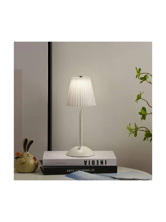 Φωτογραφία προϊόντος: OEM LED Φωτιστικό - Πορτατίφ Επαναφορτιζόμενο Επιτραπέζιο με Μεταλλικό Σκελετό & 3 Αποχρώσεις Φωτισμού σε Λευκό Χρώμα SDS-27542-111578