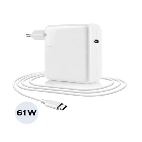Φωτογραφία προϊόντος: OEM Φορτιστής με Θύρα USB-C και Καλώδιο USB-C 61W Λευκός (KLN-089436)