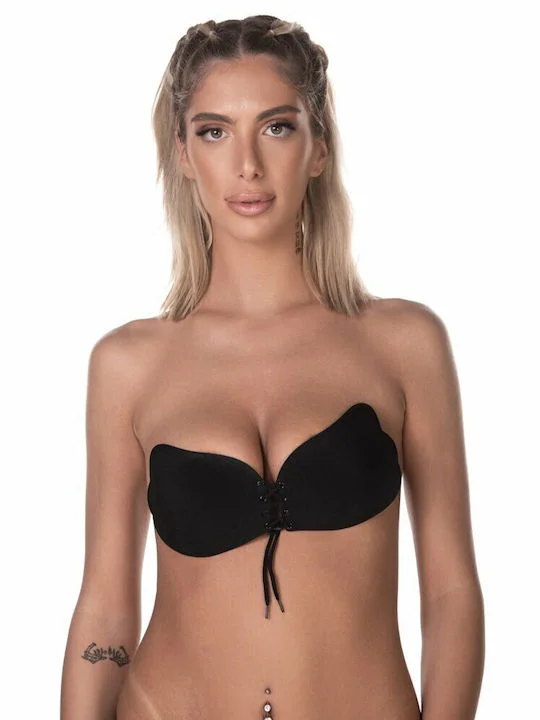 Φωτογραφία προϊόντος: OEM Comfort Αυτοκόλλητο Push Up Μαύρο Σουτιέν Basic-3030-0
