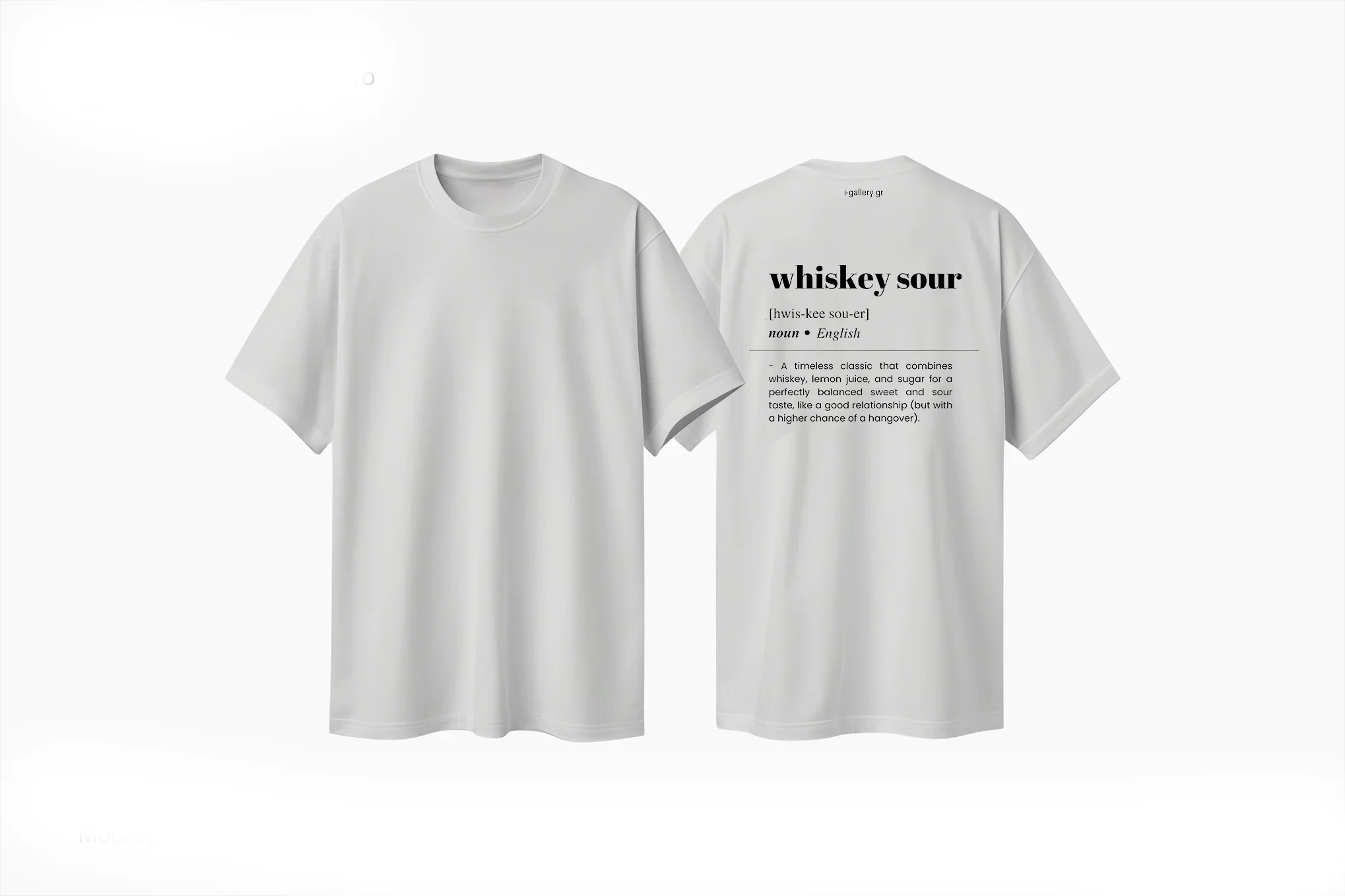 Φωτογραφία προϊόντος: T-shirt Portrait Whiskey sour