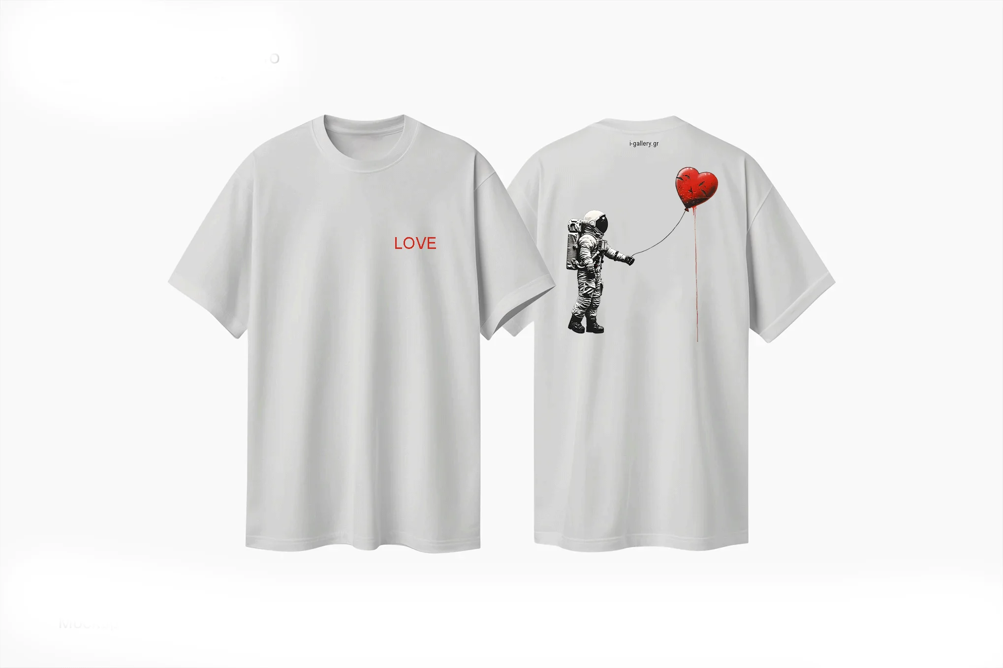 Φωτογραφία προϊόντος: T-shirt Astronaut with red baloon Love