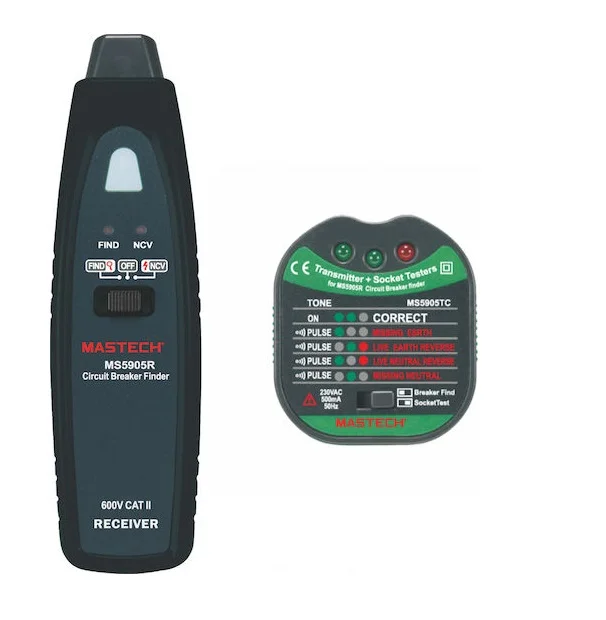 Φωτογραφία προϊόντος: OEM Mastech MS5905RTD Tester Πρίζας & Ανιχνευτής Ασφαλείας