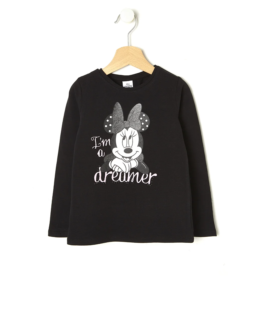 Φωτογραφία προϊόντος: T-shirt Jersey με Στάμπα Minnie Mαύρο για Κορίτσι