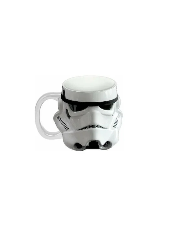 Φωτογραφία προϊόντος: OEM Κεραμική κούπα Star Wars 3D Stormtrooper 500ML STAR285 Με Καπάκι Λευκή