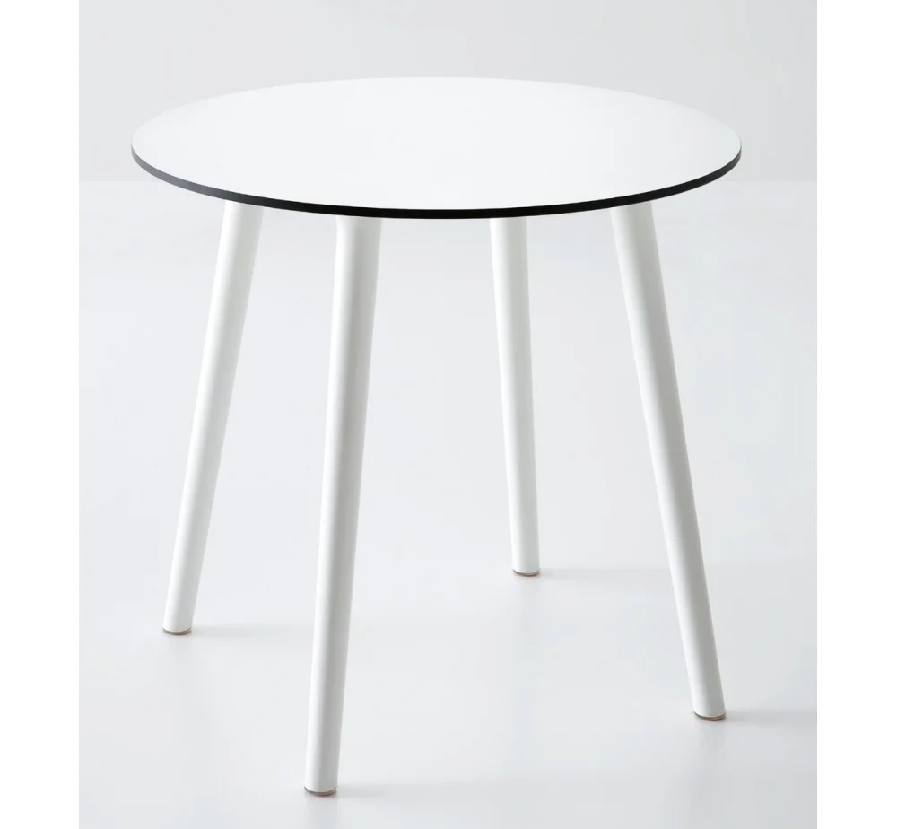 Φωτογραφία προϊόντος: Gaber Srl Stefano τραπέζι technopolymer TSTEC/102 Ø80x75cm - λευκό χρώμα