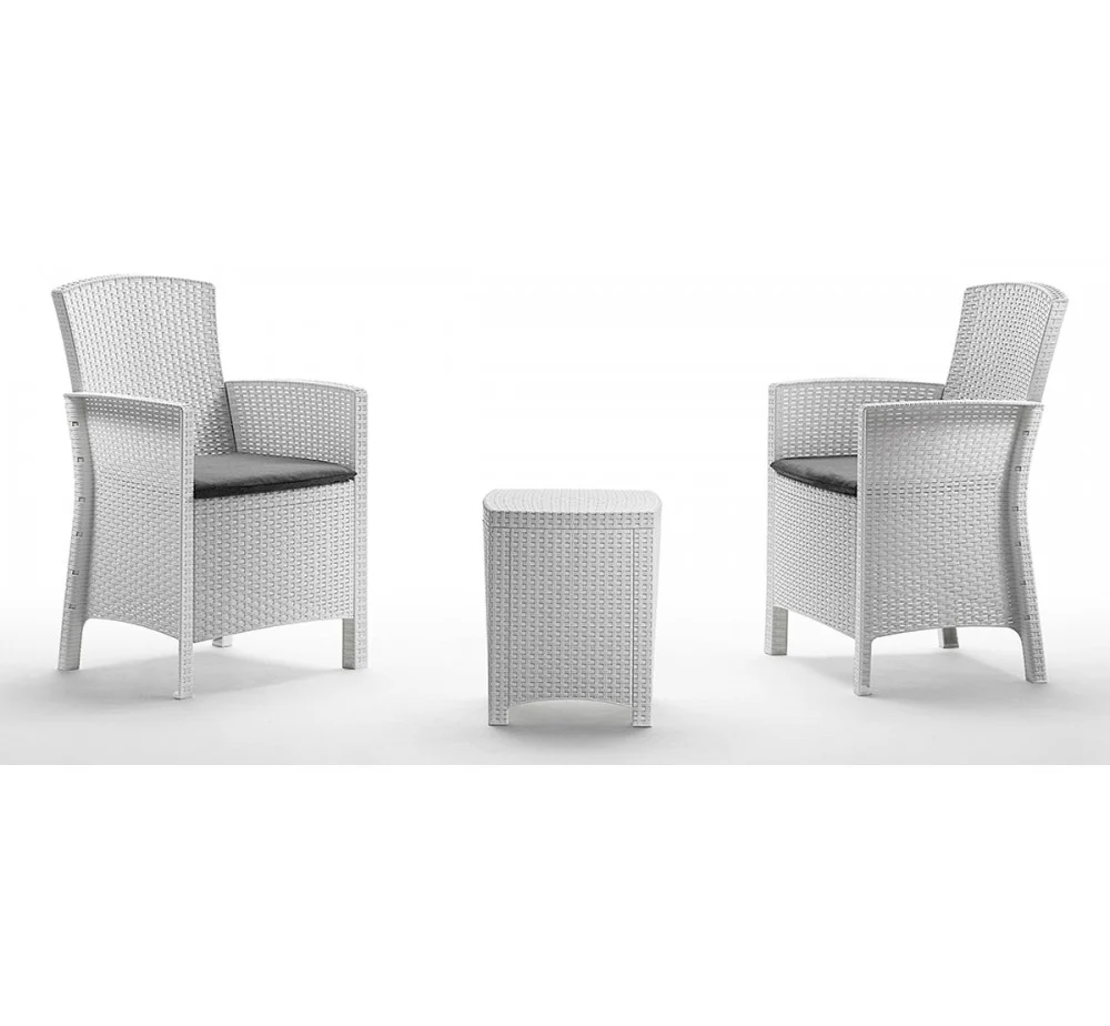Φωτογραφία προϊόντος: Avan Open terrace set πολυπροπυλενίου Λευκό 60x56x90cm