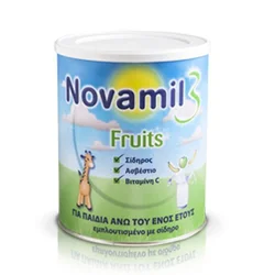 Φωτογραφία προϊόντος: Novamil 3 fruits γιά παιδιά άνω του ενός έτους εμπλουτισμένο με σίδηρο 800g