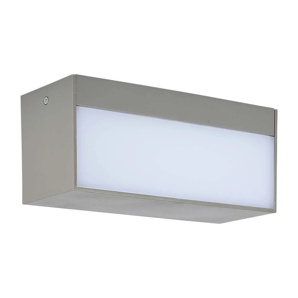 Φωτογραφία προϊόντος: LED απλίκα 12W Up-Down IP65 4000K φυσικό λευκό με γκρι σώμα 218243