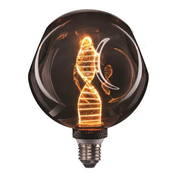 Φωτογραφία προϊόντος: ΛΑΜΠΑ LED ΓΛΟΜΠΟΣ G125 4W E27 1800K 220-240V DENTED DNA SMOKY DIMMABLE (147-78730)