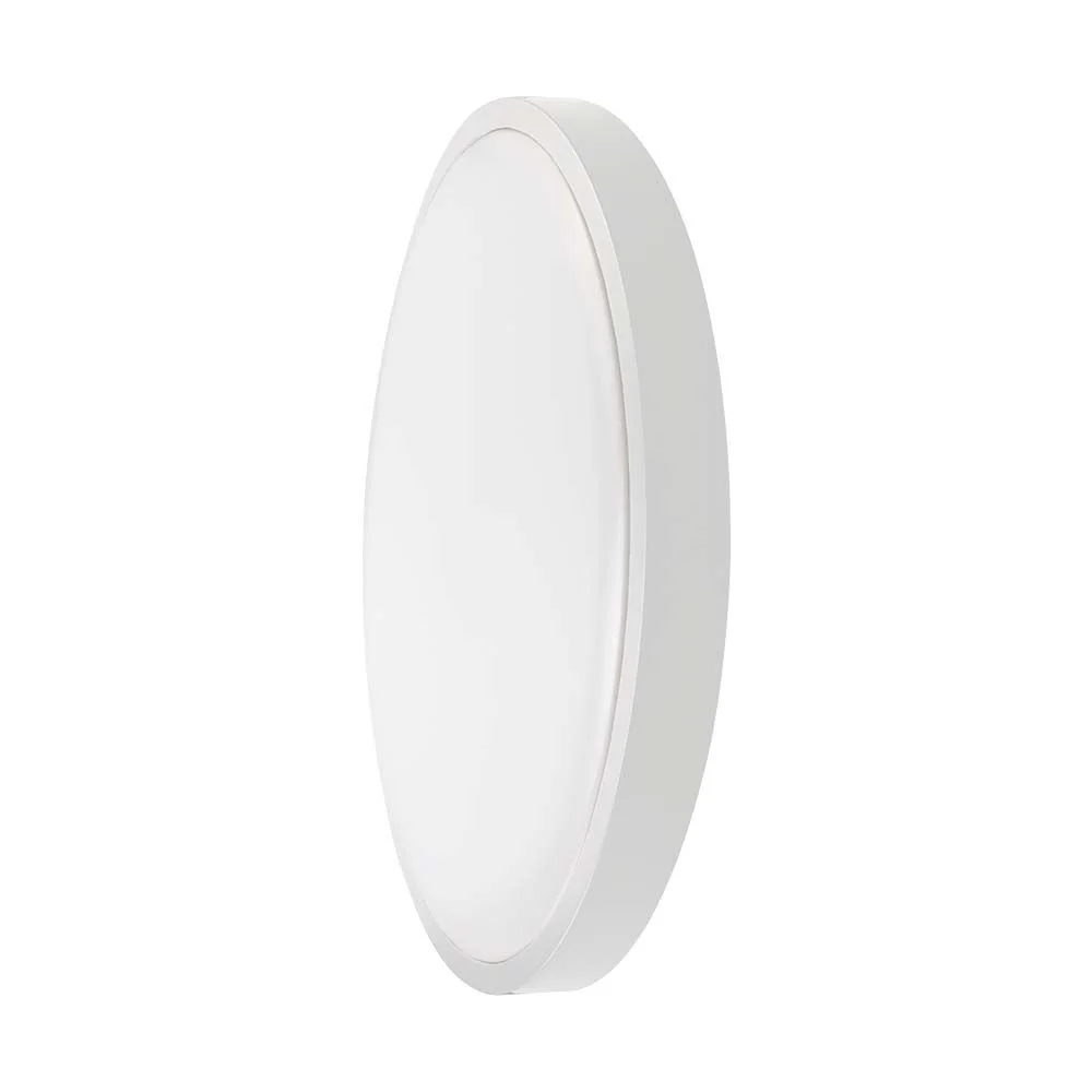 Φωτογραφία προϊόντος: LED πλαφονιέρα 24W SMD στρογγυλή ψυχρό λευκό 6500K IP44 με λευκό σώμα 7620