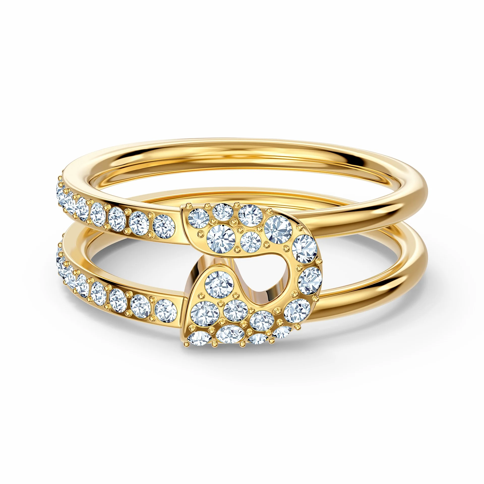 Φωτογραφία προϊόντος: So Cool Pin Ring, White, Gold-tone plated