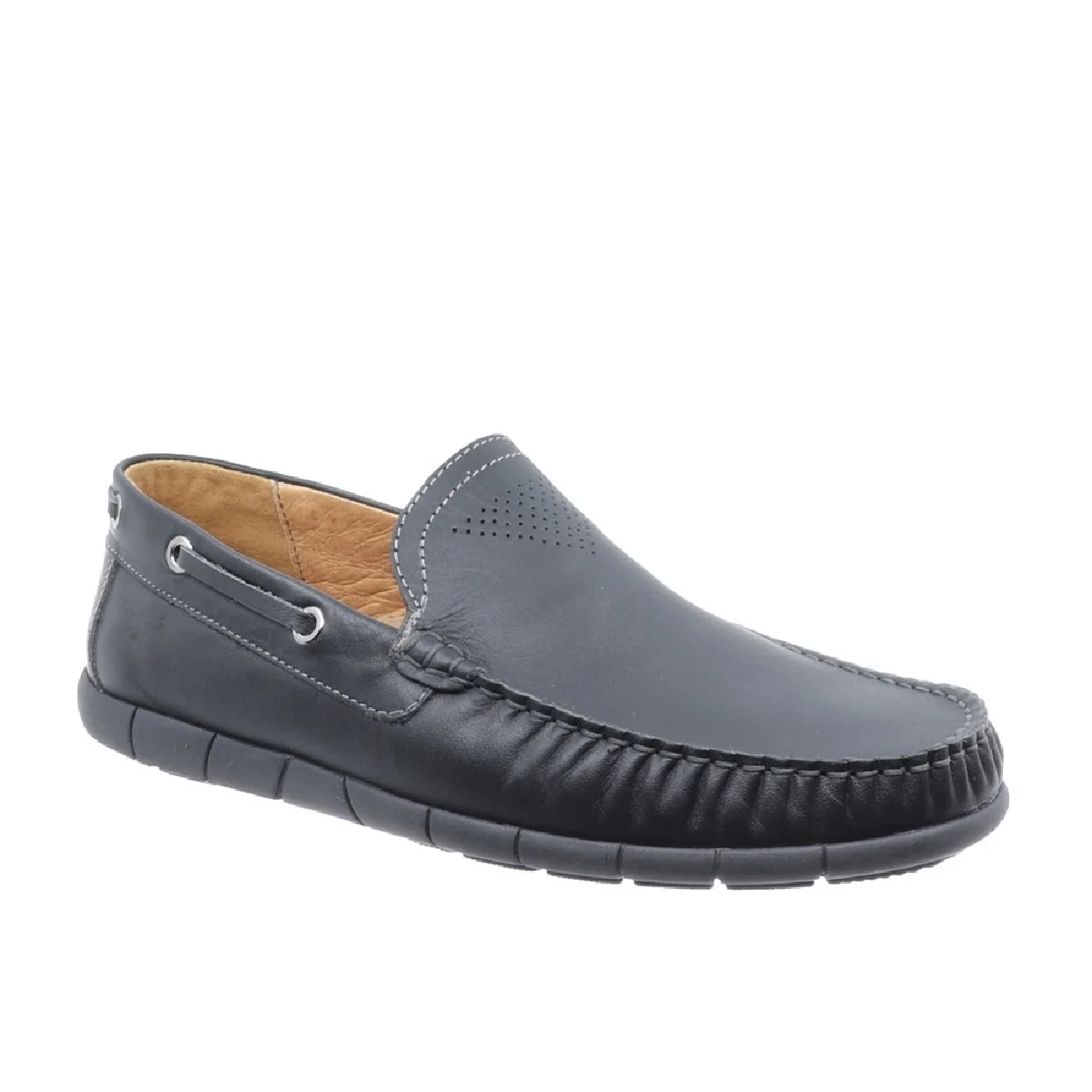 Φωτογραφία προϊόντος: Boxer Δερμάτινα Ανδρικά Boat Shoes 21145 12-511 Μαύρο