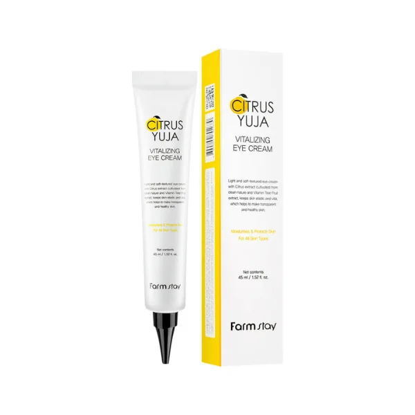 Φωτογραφία προϊόντος: Farmstay Citrus Yuja Vitalizing Eye Cream κρέμα ματιών για ενυδάτωση και φωτεινότητα 45ml