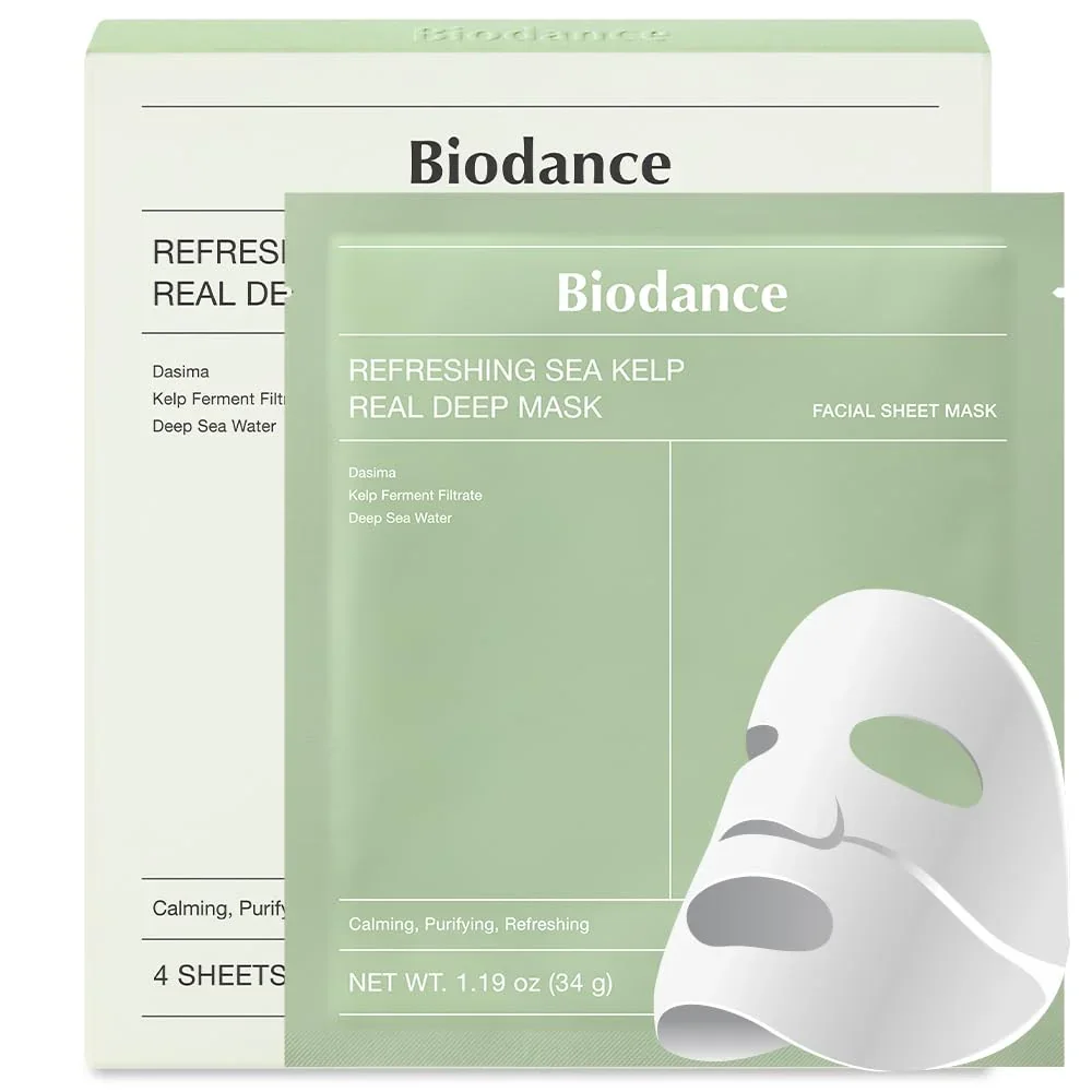 Φωτογραφία προϊόντος: Biodance Refreshing Sea Kelp Real Deep Mask (4PCS x 34g)