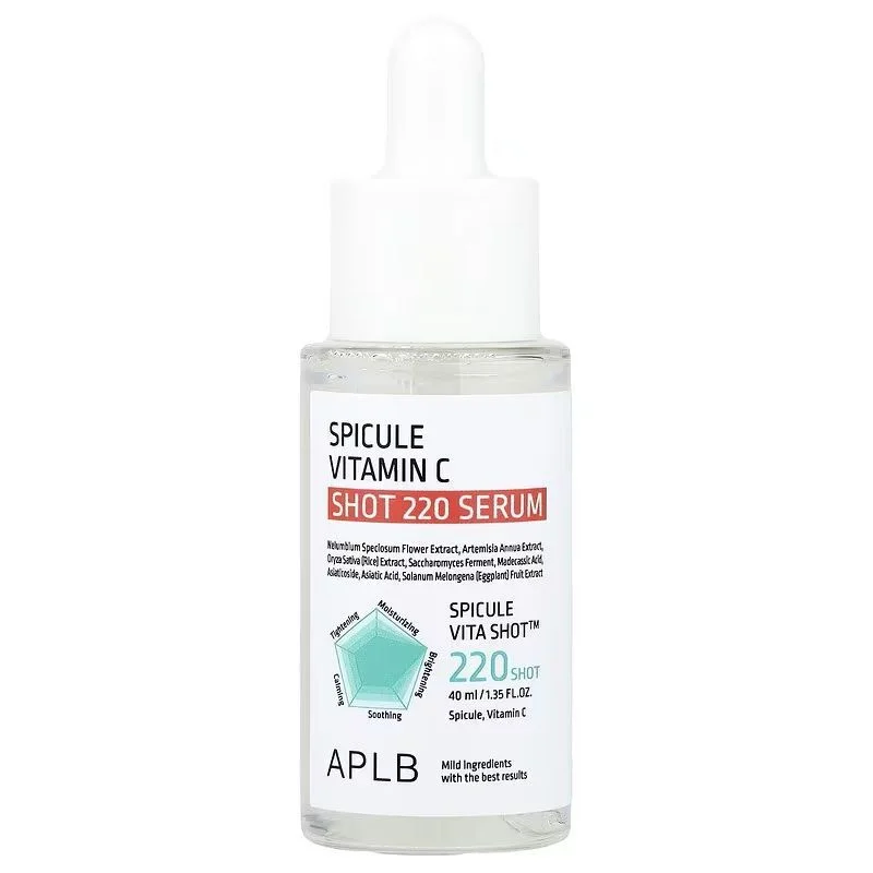 Φωτογραφία προϊόντος: APLB Spicule Vitamin C Shot 220 Serum Ορός προσώπου για λάμψη με μικροβελόνες 40ml
