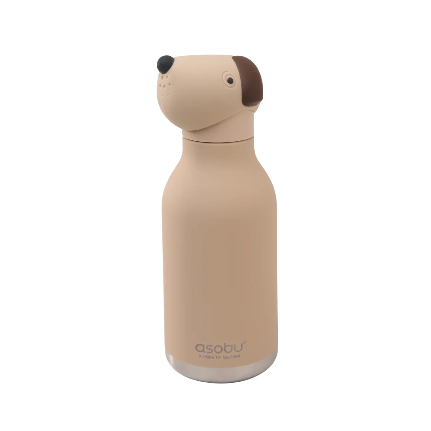 Φωτογραφία προϊόντος: Asobu Pepper the Beige Dog Bestie Bottle – Συλλεκτικό Παγούρι Θερμός με καλαμάκι (460 ml) Χωρίς BPA