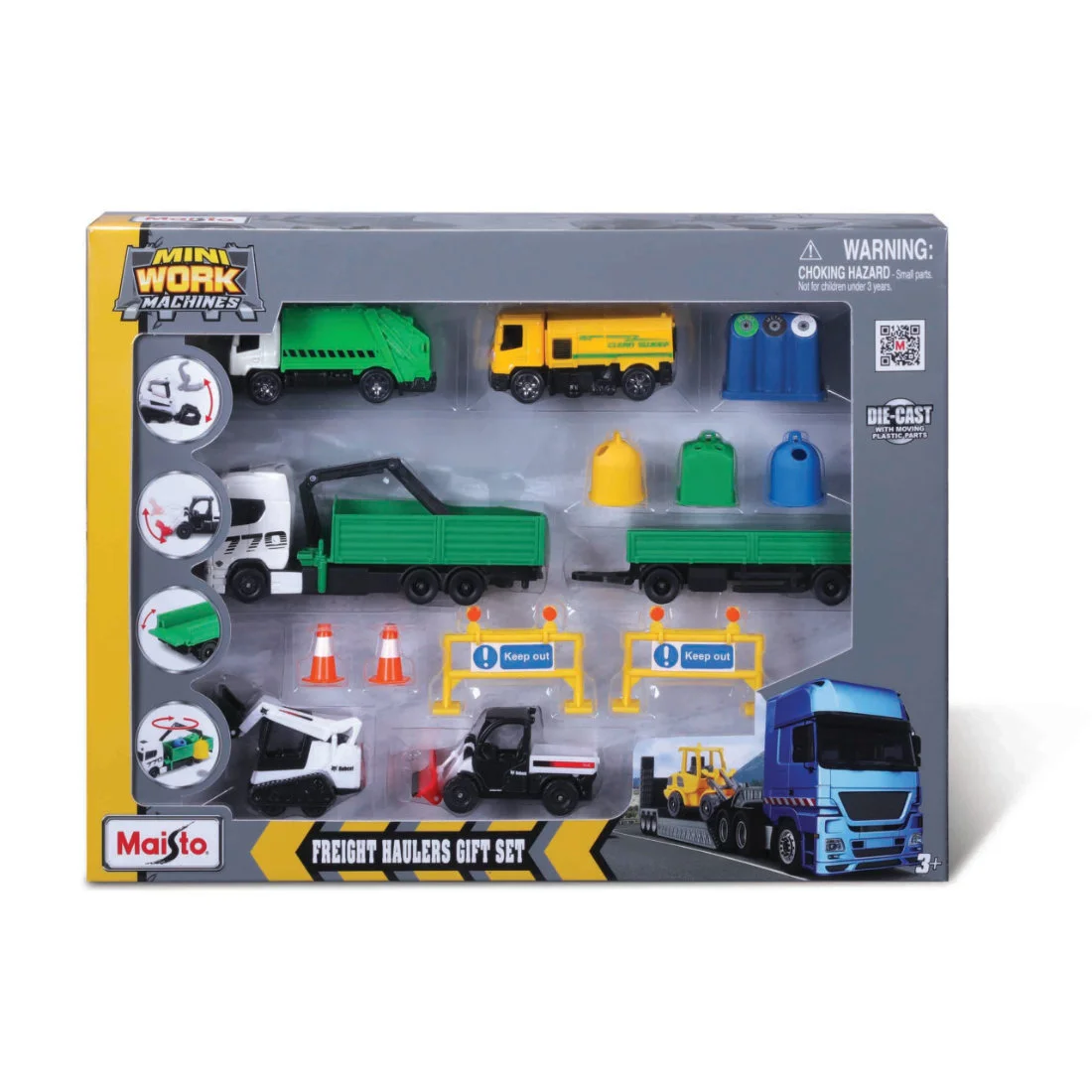 Φωτογραφία προϊόντος: MAISTO Mini Work Machines - Freight Haulers Gift Set Σετ με Οχήματα Έργων