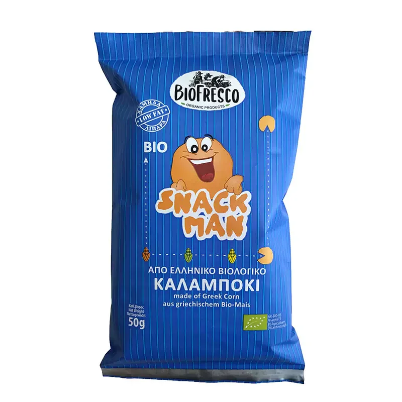 Φωτογραφία προϊόντος: Snack man βιολογικό σνάκ καλαμποκιού 50g